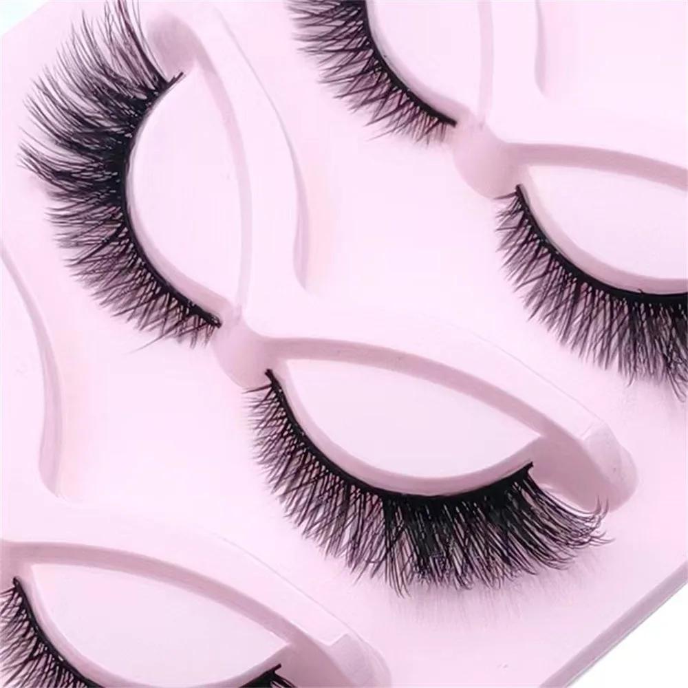 5 Pairs Cat Eye Lashes Wispy Fake Lashes Fluffy Cat Eyelashes Extensions False Eyelashes - Beauty Blessings LLC