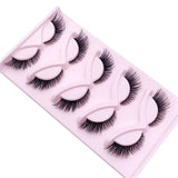 5 Pairs Cat Eye Lashes Wispy Fake Lashes Fluffy Cat Eyelashes Extensions False Eyelashes - Beauty Blessings LLC