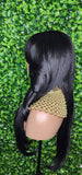 Swoop Hair Lace Wig Loose Curl Long Hair Natural Curtain Bang Hair Layered Curls Full Cap Wig Fashion Hairstyle Glueless Wig - Beauty Blessings LLC
