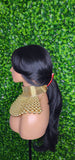 Swoop Hair Lace Wig Loose Curl Long Hair Natural Curtain Bang Hair Layered Curls Full Cap Wig Fashion Hairstyle Glueless Wig - Beauty Blessings LLC