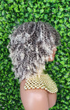 Blonde Afro Coil Bantu Knot Twist Out Kinky Twist Hair Full Cap Natural Wig Natural Hairsty Short Kinky Twist Brown Blonde Hair Wig - Beauty Blessings LLC