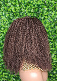 Big Kinky Curly Lace Front Wig Coily Hair Bouncy Spiral Curl Natural Afro Hairstyle Afro Kinky Glueless Lace Wig - Beauty Blessings LLC