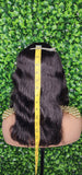 Virgin Brazilian Remy 100% Human Hair Natural Loose Waves Big Water Wave Hair Full Wig with Bangs - Beauty Blessing Wigs & Hair Extensions Boutique
