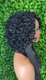 Afro Curly Sister Loc DreadLocks Glueless Lace Front Wig Realistic Natural DreadLock Wig - Beauty Blessings LLC