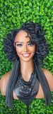 Afro Curly Sister Loc DreadLocks Glueless Lace Front Wig Realistic Natural DreadLock Wig - Beauty Blessings LLC