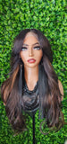 Lace Front Long Curl Lace Wig  Loose Wavy Curly Layered Hair Natural Hairline Glueless Pre-Plucked HD Lace Wig - Beauty Blessings LLC