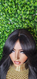 Swoop Hair Lace Wig Loose Curl Long Hair Natural Curtain Bang Hair Layered Curls Full Cap Wig Fashion Hairstyle Glueless Wig - Beauty Blessings LLC