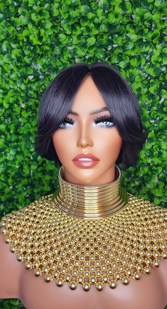 Swoop Hair Lace Wig Loose Curl Long Hair Natural Curtain Bang Hair Layered Curls Full Cap Wig Fashion Hairstyle Glueless Wig - Beauty Blessings LLC