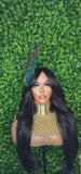 Swoop Hair Lace Wig Loose Curl Long Hair Natural Curtain Bang Hair Layered Curls Full Cap Wig Fashion Hairstyle Glueless Wig - Beauty Blessings LLC
