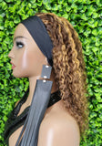 Ombre Deep Wave Headband Wig Human Hair #4/27 | Strawberry Blonde Highlight Wig | Glueless Brazilian Virgin Hair Wig | 150% Density Machine Made Wig - Beauty Blessings LLC