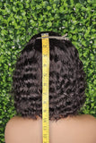 Deep Wave Brazilian Remy 100% Human Hair Wig With Bangs Short Bob Natural Wave Hair Wig - Beauty Blessings LLC