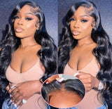 Brazilian Remy Ulta Human Hair Body Wave Lace Frontal Wig Unprocessed Glueless Lace Wig with Baby Hairs 30 inch Hair - Beauty Blessing Wigs & Hair Extensions Boutique