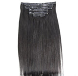 Human Hair Seamless Clip-In Hair Extensions Natural Straight Clip In Hair Extension 100% Brazilian Remy Human Hair - Beauty Blessings LLC