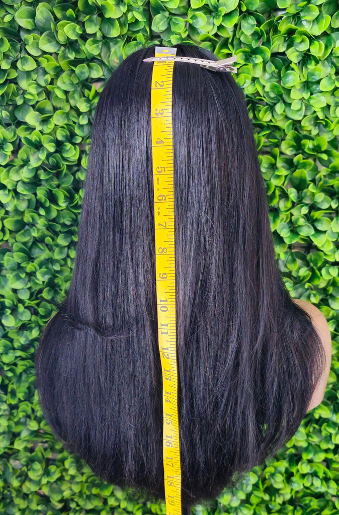 Straight 100% Human Hair Lace Front Wig Brazilian Remy HD Lace Glueless Pre Plucked Lace Frontal Natural Hairline Human Hair Wigs for Women - Beauty Blessings LLC
