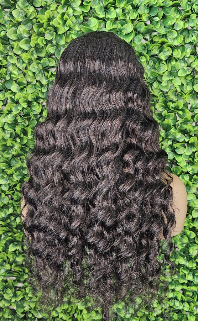 Deep Wave Wig Brazilian Remy 100% Human Hair Human Hair Lace Front Wig Long Hair Glueless Lace Wig HD Lace Wigs - Beauty Blessings LLC