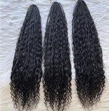 Fast Boho Braids Crochet Boho Box Braids with Human Hair Deep Curls, Pre-Looped Box Braids with Full Deep Curly Human Hair Ends, Hair Extensions Up to 30 Inches Crochet Braids 20 Strands - Beauty Blessings LLC