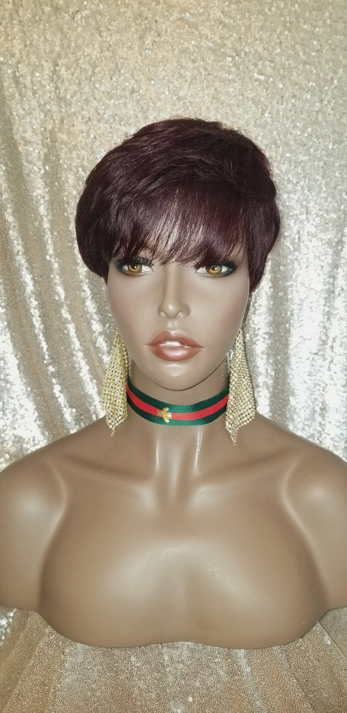 Pixie Cut Remy Human Hair Full Cap Wig - Beauty Blessing Wigs & Hair Extensions Boutique