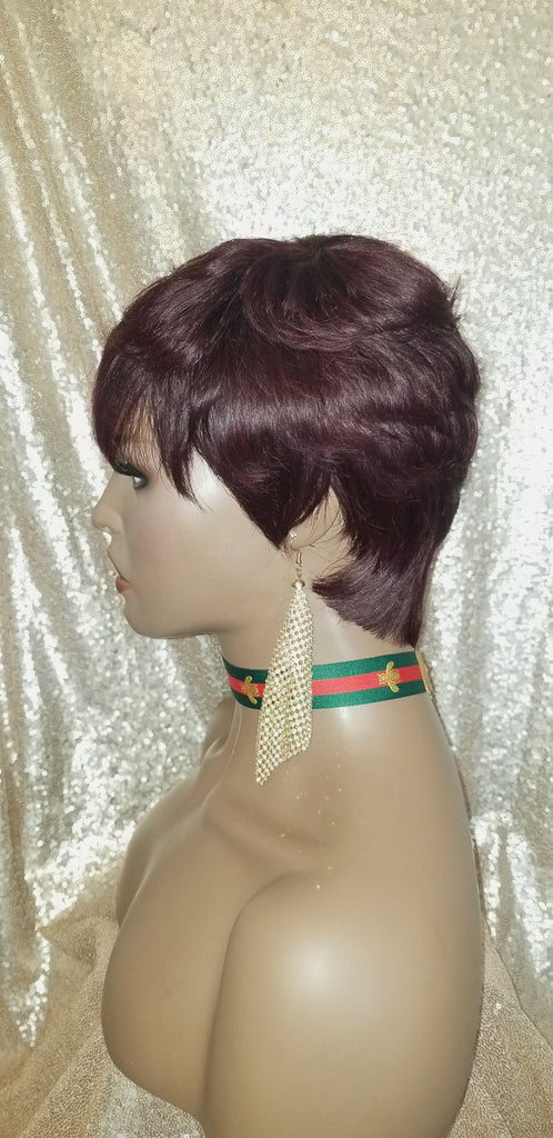Pixie Cut Remy Human Hair Full Cap Wig - Beauty Blessing Wigs & Hair Extensions Boutique