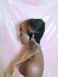 Pixie Cut Swoop Layered Bang Style Remy Human Hair Wig - Beauty Blessing Wigs & Hair Extensions Boutique