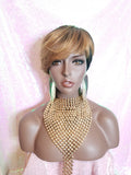 Pixie Cut Swoop Layered Bang Style Remy Human Hair Wig - Beauty Blessing Wigs & Hair Extensions Boutique