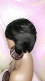 WIG 100% Human Hair Remy Short Hair Bob Style Full Cap Wig - Beauty Blessing Wigs & Hair Extensions Boutique