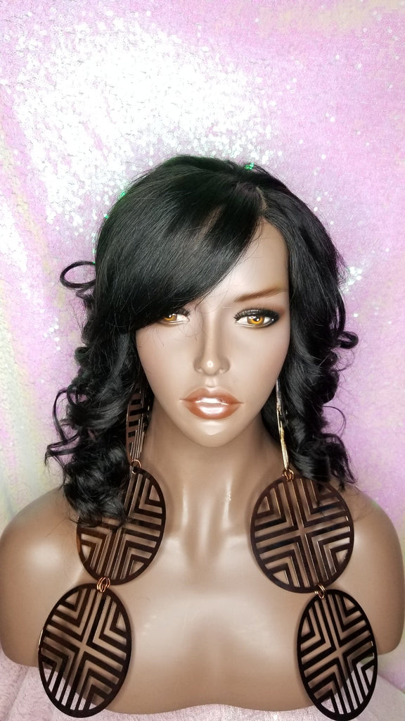 Duby Curl Silky Brazilian Remy 100%Human Hair Lace Wig - Beauty Blessing Wigs & Hair Extensions Boutique