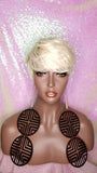 Short Hair Cut Pixie Cut Peruvian Remy Human Hair Wigs Blonde Wigs - Beauty Blessing Wigs & Hair Extensions Boutique