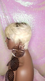 Short Hair Cut Pixie Cut Peruvian Remy Human Hair Wigs Blonde Wigs - Beauty Blessing Wigs & Hair Extensions Boutique