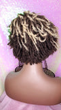 Afrocentric Short Dread Locks Coily Hair Premium Fiber Wig - Beauty Blessing Wigs & Hair Extensions Boutique