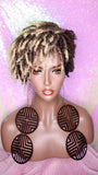 Afrocentric Short Dread Locks Coily Hair Premium Fiber Wig - Beauty Blessing Wigs & Hair Extensions Boutique