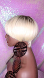 Pixie Cut Bowl Cut Wig Celebrity Inspired Hairstyle 100% Remy Human Hair Blonde Hair Wig - Beauty Blessing Wigs & Hair Extensions Boutique