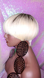 Pixie Cut Bowl Cut Wig Celebrity Inspired Hairstyle 100% Remy Human Hair Blonde Hair Wig - Beauty Blessing Wigs & Hair Extensions Boutique