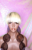 Pixie Cut Bowl Cut Wig Celebrity Inspired Hairstyle 100% Remy Human Hair Blonde Hair Wig - Beauty Blessing Wigs & Hair Extensions Boutique