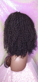 Messy Bohemian Afro Kinky Coil Curly Natural Hair Lace Front Wig Premium Fiber Goddess Curl Hair Wig - Beauty Blessing Wigs & Hair Extensions Boutique