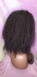 Messy Bohemian Afro Kinky Coil Curly Natural Hair Lace Front Wig Premium Fiber Goddess Curl Hair Wig - Beauty Blessing Wigs & Hair Extensions Boutique