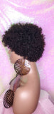Mongolian Virgin Short Afro Coil Kinky Curl Human Hair Wig Glueless Hair Full Natural Wig - Beauty Blessing Wigs & Hair Extensions Boutique