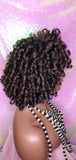 Half Wig Kinky Afro Roller Set Curl Premium Fiber Half Wig - Beauty Blessing Wigs & Hair Extensions Boutique