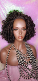Half Wig Kinky Afro Roller Set Curl Premium Fiber Half Wig - Beauty Blessing Wigs & Hair Extensions Boutique