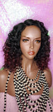 Deep Wave Lace Wig Glueless Lace Wig Burgundy Hair Premium Fiber Wig - Beauty Blessing Wigs & Hair Extensions Boutique