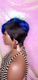 Swoop Bang Pixie Cut Royal Blue Hair Premium Fiber Wig - Beauty Blessing Wigs & Hair Extensions Boutique