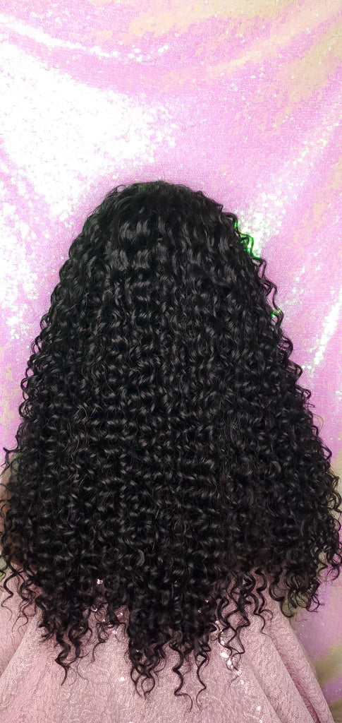 Glueless Wig Water Wave Deep Wave Natural Wave Hair Lace Front Wig Preplucked Lace Front Wig Premium Fiber Hair - Beauty Blessing Wigs & Hair Extensions Boutique