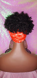 Headband Wig Afro Kinky Puff Bangs Wig Afro Curly Hair Wrap Wig Afro Bang Pre-tied Turban Wig - Beauty Blessing Wigs & Hair Extensions Boutique