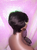 Pixie Cut Tapered Short Cut Blonde Bang Hair Wig Pixie Cut Wig Brown Blonde Wig - Beauty Blessing Wigs & Hair Extensions Boutique