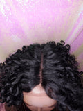 Short Bob Kinky Afro Curl Lace Front Wig Small Wand Curl Bob Natural Yaki Texture Bob Wig Glueless Preplucked Lace Wig - Beauty Blessing Wigs & Hair Extensions Boutique