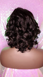 Short Bob Curly Brazilian Virgin Remy 100% Human Hair Lace Front Wig Razor Cut Bob Hair Style Curly Wig - Beauty Blessing Wigs & Hair Extensions Boutique