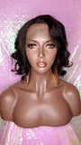 Short Bob Curly Brazilian Virgin Remy 100% Human Hair Lace Front Wig Razor Cut Bob Hair Style Curly Wig - Beauty Blessing Wigs & Hair Extensions Boutique