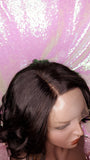 Short Bob Curly Brazilian Virgin Remy 100% Human Hair Lace Front Wig Razor Cut Bob Hair Style Curly Wig - Beauty Blessing Wigs & Hair Extensions Boutique