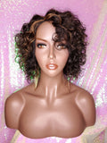 Short Loose Curl Style
Curly Brazilian Remy 100% Human Hair Full Cap Wig. - Beauty Blessing Wigs & Hair Extensions Boutique