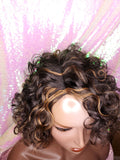 Short Loose Curl Style
Curly Brazilian Remy 100% Human Hair Full Cap Wig. - Beauty Blessing Wigs & Hair Extensions Boutique