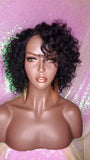 Short Loose Curl Style
Curly Brazilian Remy 100% Human Hair Full Cap Wig. - Beauty Blessing Wigs & Hair Extensions Boutique